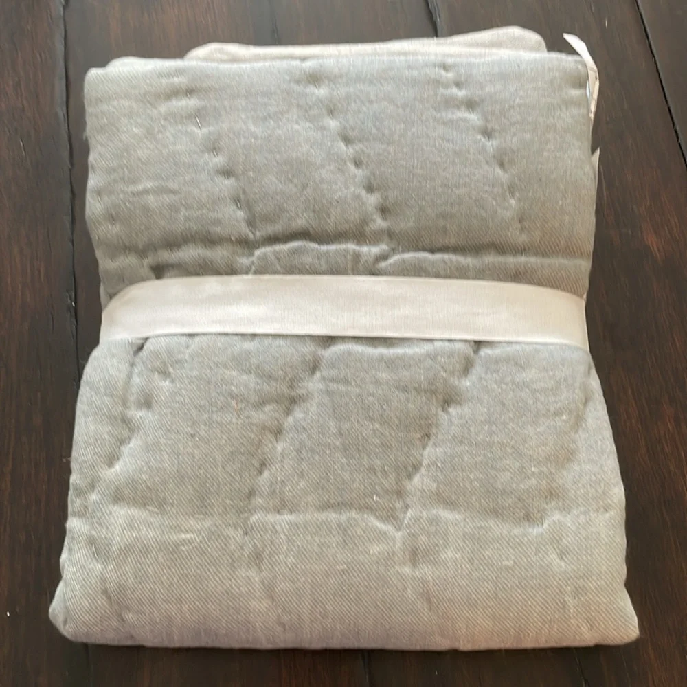 Pottery Barn Euro Willow Sham/Cotton Linen Reversible, NWOT